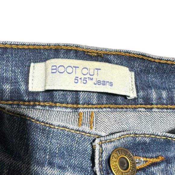 Levi's 515 Bootcut Jeans Size 12 Blue - Picture 3 of 14